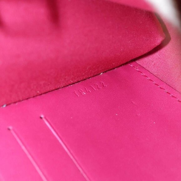 LOUIS VUITTON Pochette Louise EW Bag Patent Rose Andian M94270 LV Auth bs21225V - Picture 11 of 16